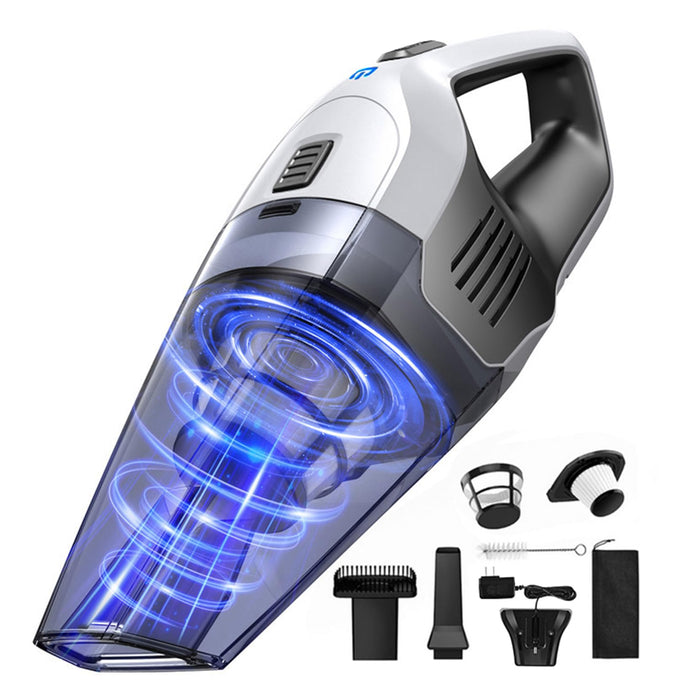 Handheld Vacuum Cleaner, Powerful Suction Portable Lightweight Hand Held Vacuum Cordless with 25-30Mins Long Runtime Rechargeable Battery Quick Charge for Home Car Carpet Stairs Pet Hair Deep Cleaning