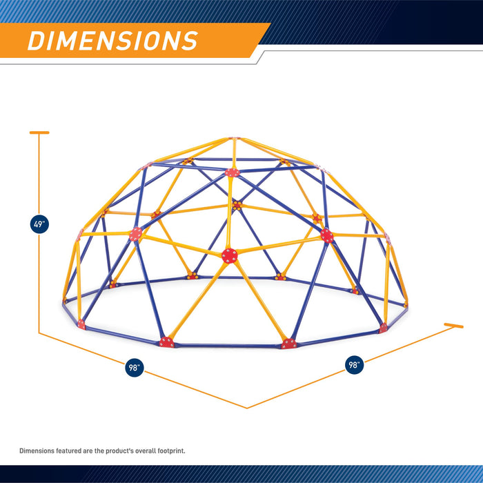 EASY OUTDOOR Space Dome Climber – Rust and UV Resistant Steel – 1000 lb. Capacity – for Kids Ages 3 to 9