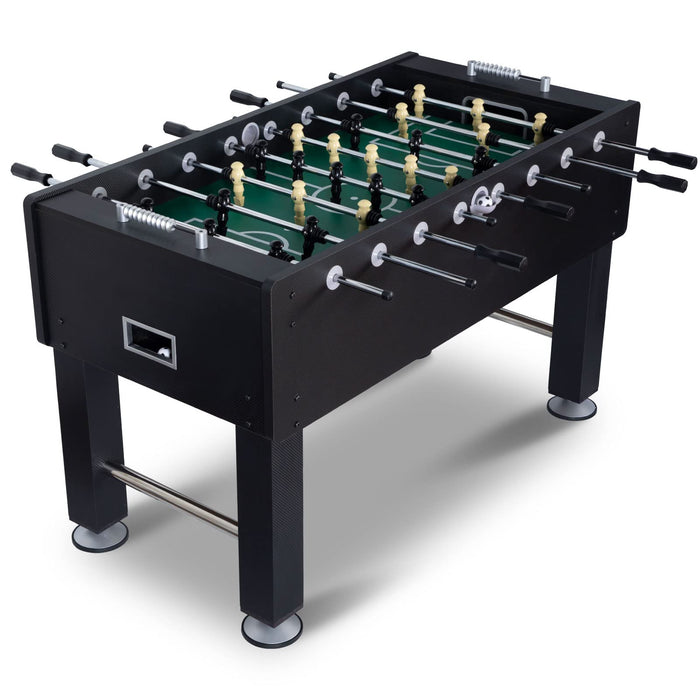 RayChee 55" Foosball Table and Balls Set for Adults, Kids, Soccer Game Table Football Arcade with Leg Levelers & Heavy-Duty Legs for Indoor Game Room (Black)