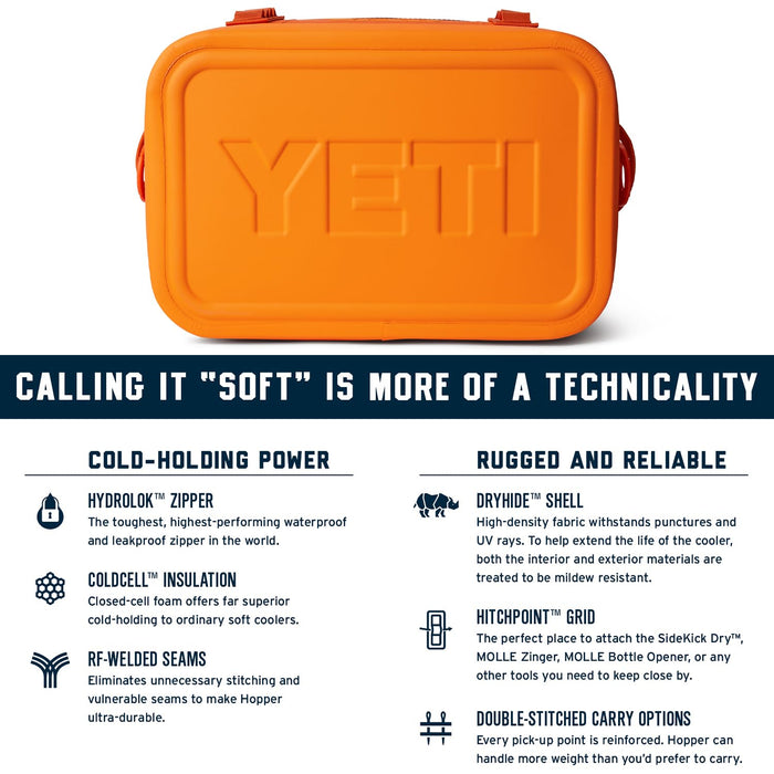 YETI Hopper Flip 18 Portable Cooler, King Crab