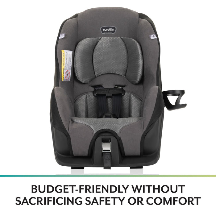 Evenflo Tribute LX 2-in-1 Lightweight Convertible Car Seat, Travel Friendly (Saturn Gray)