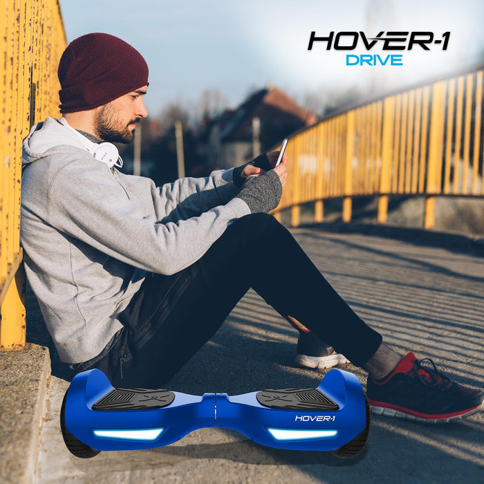 Hover-1 Drive Electric Self-Balancing Hoverboard with 7 mph Max Speed, Dual 160W Motors, 3 Mile Range, and 6.5” Wheels