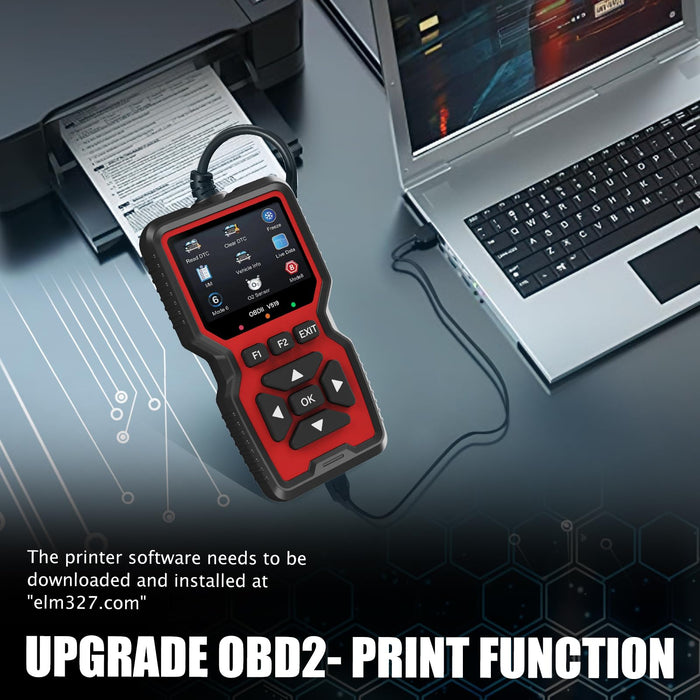 OBD2 Scanner Diagnostic Tool, Check Engine Code Reader OBD2 Scanner with Reset, Mode 6, Mode 8 & I/M Readiness, Auto Check Engine Light Car Diagnostic Scan Tool for All OBDII Car Since 1996