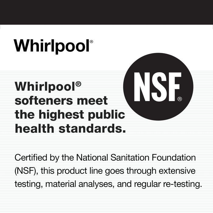 Whirlpool Hybrid Water Softener + Whole House Filtration System (WHESFC Pro Series) | Salt Saving Technology | NSF Certified Water Filter Removes Chlorine