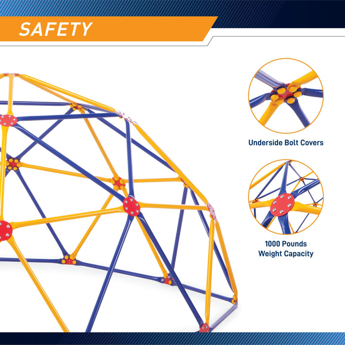 EASY OUTDOOR Space Dome Climber – Rust and UV Resistant Steel – 1000 lb. Capacity – for Kids Ages 3 to 9