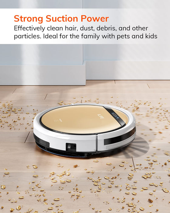 ILIFE V5s Plus Robot Vacuum and Mop Combo, Works with 2.4G WiFi, Alexa/App/Remote Control, Automatic Self-Charging Robotic Vacuum Cleaner, for Pet Hair, Hard Floor, Low Carpet (V5s Pro Upgraded)