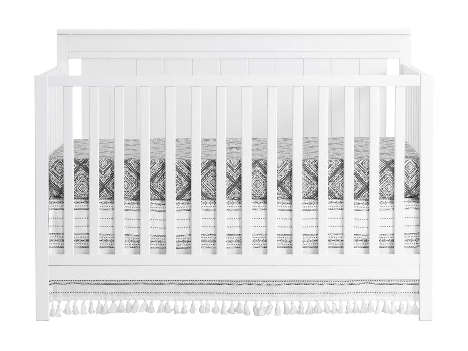 Oxford Baby Lazio 4-in-1 Convertible Baby Crib, Snow White, GreenGuard Gold Certified