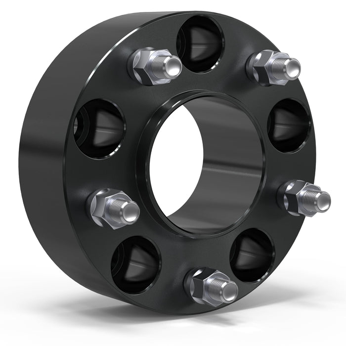 EVERESTWAY 5x5 Wheel Spacers 5x127mm, 2" Thickness 5 Lug 71.5mm Hub Bore,1/2" x20 Studs Compatible with 2007-2018 Jeep Wrangler JK/2006-2010 Commander XK Grand Cherokee WK 4PCS(Black)