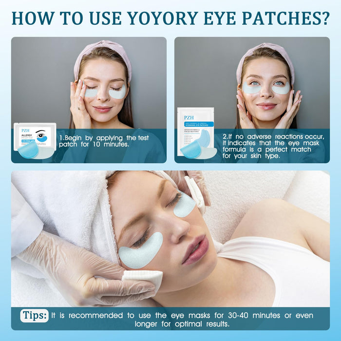 YOYORY Under Eye Patches Masks - for Dark Circles, Wrinkles, Puffy Eyes, Fine Lines, Eye Bags Treatment with Hyaluronic Acid and Collagen, Hydrating and Moisturizing (30 Pcs)