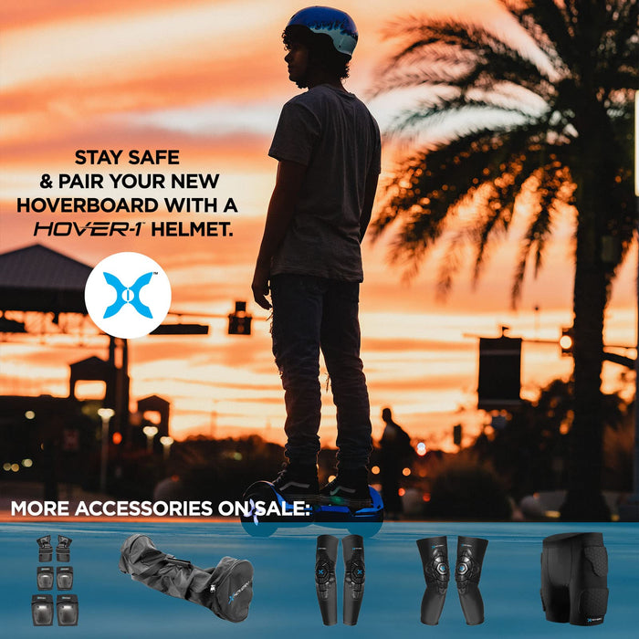 Hover-1 Drive Electric Self-Balancing Hoverboard with 7 mph Max Speed, Dual 160W Motors, 3 Mile Range, and 6.5” Wheels