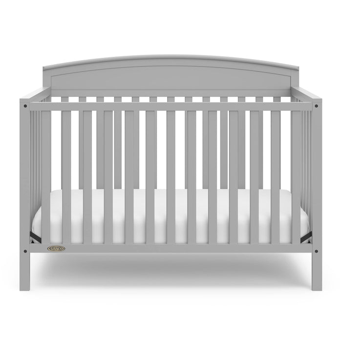 Graco Benton 5-in-1 Convertible Crib (Pebble Gray) – GREENGUARD Gold Certified, Converts from Baby Crib to Toddler Bed, Daybed and Full-Size Bed, Fits Standard Full-Size Crib Mattress