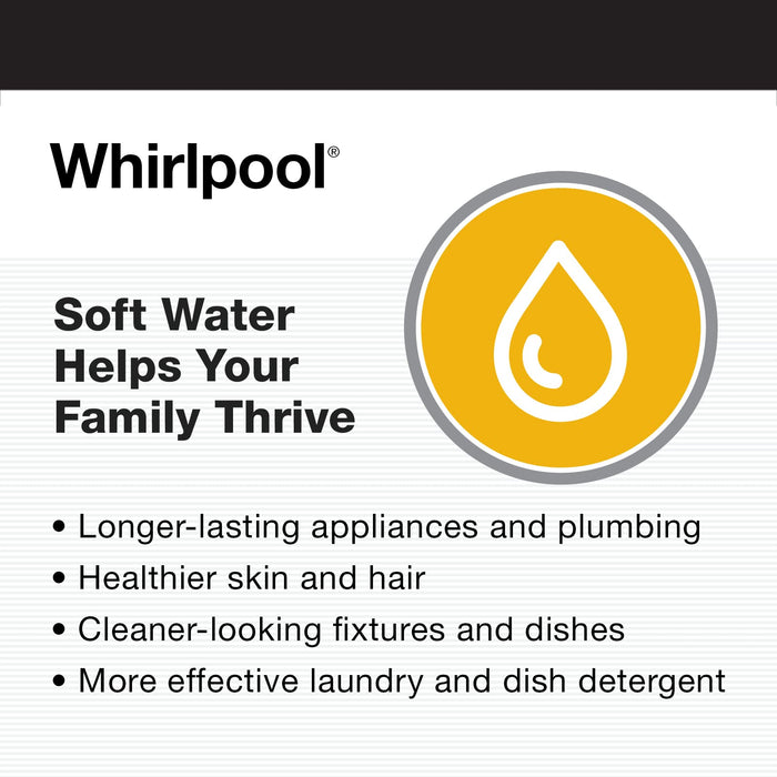 Whirlpool Hybrid Water Softener + Whole House Filtration System (WHESFC Pro Series) | Salt Saving Technology | NSF Certified Water Filter Removes Chlorine