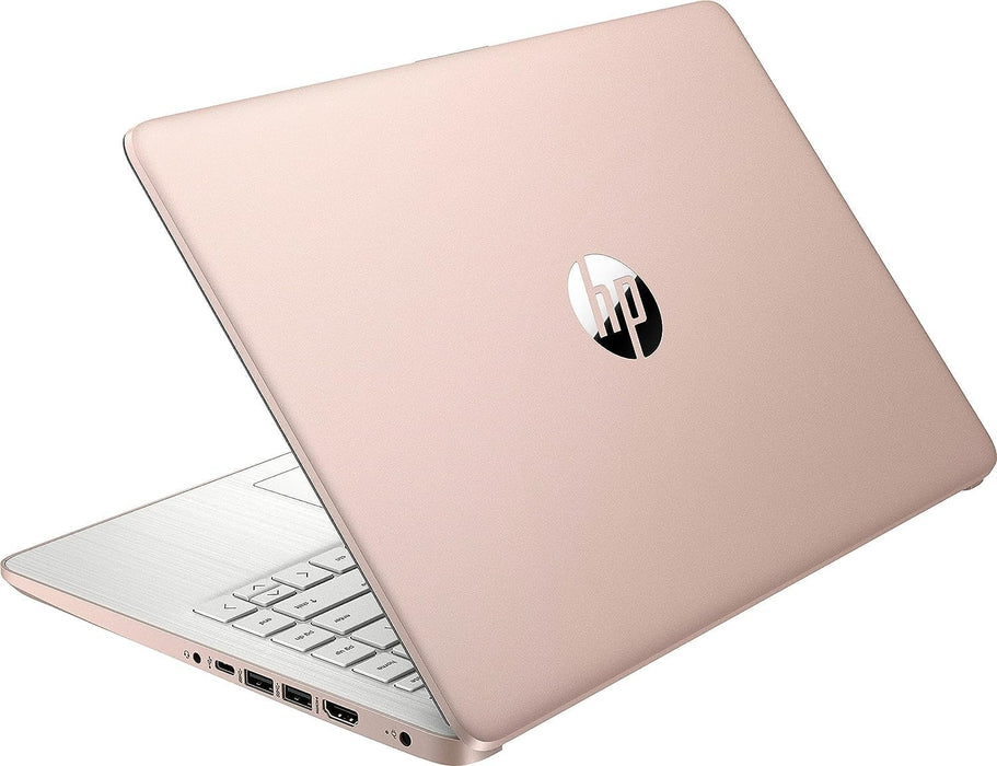 HP 14"" Laptop Stream Ultral Light for Students and Business, Quad-core Intel Celeron Processor, 16GB RAM, 192GB Storage (64GB eMMC+128GB Ghost Manta SD Card), 1 Year Office 365, HDMI, Win 11, Gold