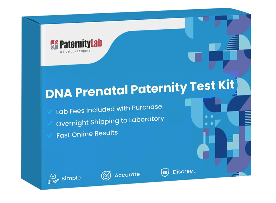 PaternityLab DNA Prenatal Test - Lab Fees & Shipping Included - Results in 5-7 Business Days - Collection Kit for Mother & Alleged Father