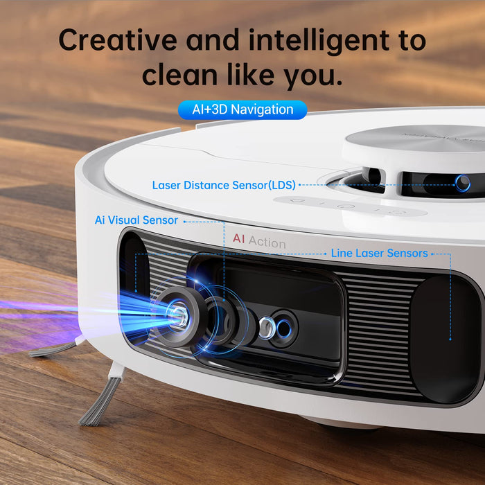 dreame L10s Ultra Robot Vacuum and Mop Combo, Auto Mop Cleaning and Drying, Self-Refilling and Self-Emptying Base for 60 Days of Cleaning, 5300Pa Suction and AI Navigation, Compatible with Alexa