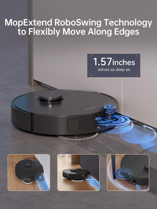 dreame X30 Ultra Robot Vacuum and Mop Combo, 8300Pa Suction, Mop Extend and Mop Self Cleaning with 140°F Water, Removable & Liftable Mop, Self Refilling, Mop Self Drying, Smart Carpet Cleaning