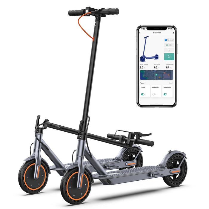 VOLPAM Electric Scooter, 8.5'' Solid Tire, Max 21-23 Miles Range, 350W Motor, 19 MPH Top Speed, Dual Braking, Folding Commuting Electric Scooter Adults