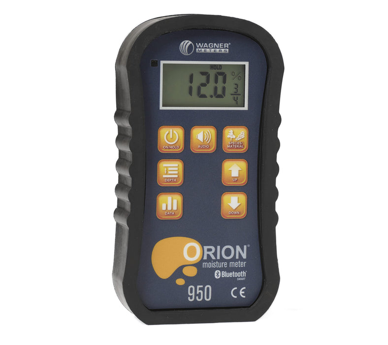 Wagner Meters Orion® 950 Pinless Wood Moisture Meter | Backlit Screen, Non-Destructive, Drywall, Lumber Moisture Tester