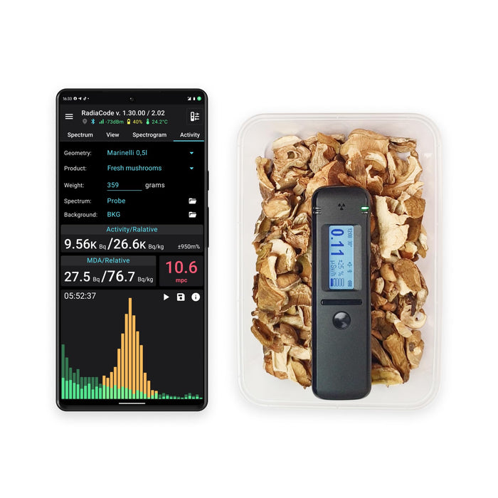 Nuclear Radiation Detector and Isotope Identifier - Radiacode 102 - New Generation Geiger Counter Personal Dosimeter, Scintillator with Smartphone App