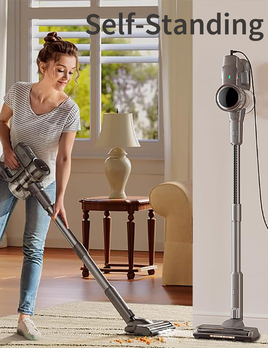 kalado Cordless Vacuum Cleaner, 26000Pa Stick Vacuum with 40-Min Rechargeaole Battery, 80000RPM Suction Power, Brushless Motor, 6-in-1 Handheld Lightweight Vacuum for Pet Hair, Carpet, and Floors