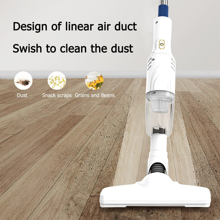 Cordless Stick Vacuum, Vacuum Cleaner With 30 Mins Long Runtime, Lightweight Cordless Vacuum Cleaner For Carpet And Hardwood Floor Pet Hair (White)