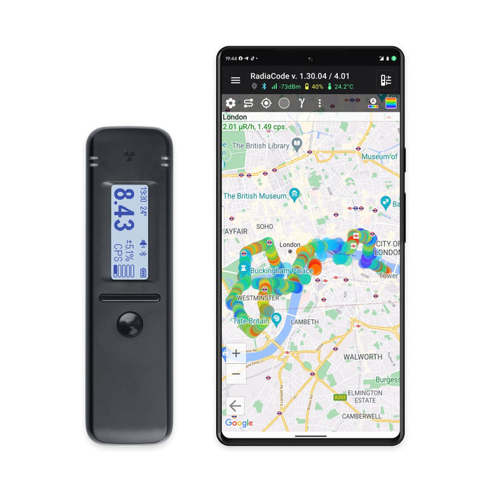 Nuclear Radiation Detector and Isotope Identifier - Radiacode 102 - New Generation Geiger Counter Personal Dosimeter, Scintillator with Smartphone App