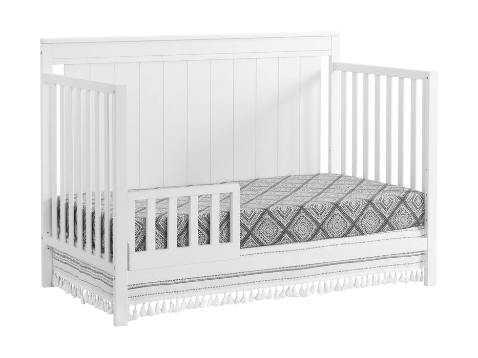 Oxford Baby Lazio 4-in-1 Convertible Baby Crib, Snow White, GreenGuard Gold Certified