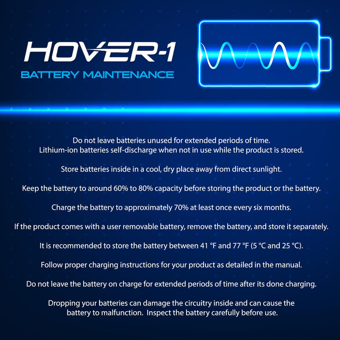 Hover-1 Drive Electric Self-Balancing Hoverboard with 7 mph Max Speed, Dual 160W Motors, 3 Mile Range, and 6.5” Wheels