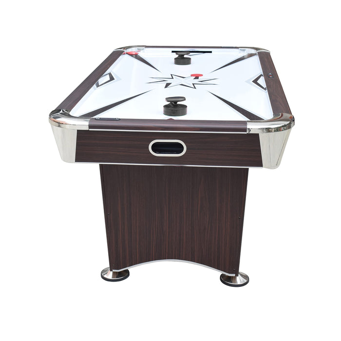 Hathaway Midtown II 6-ft Air Hockey Table with LED Scoring - Dark Cherry Finish