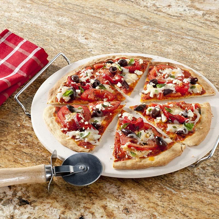 Nordic Ware, Tan Pizza Stone Set, 13 inch diameter