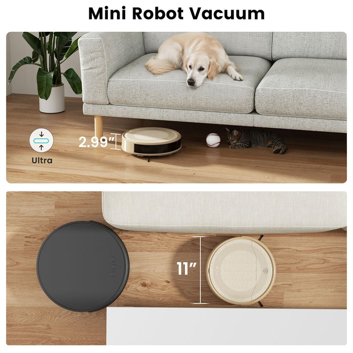 Lefant M310 Robot Vacuum Cleaner-4500Pa Suction, PreciSense Obstacle Avoidance, Brushless Motor, Quite, Slim, 140Mins, Self-Charging Robotic Vacuum, App/Wi-Fi/Alexa, Ideal for Pet Hair Hard Floor