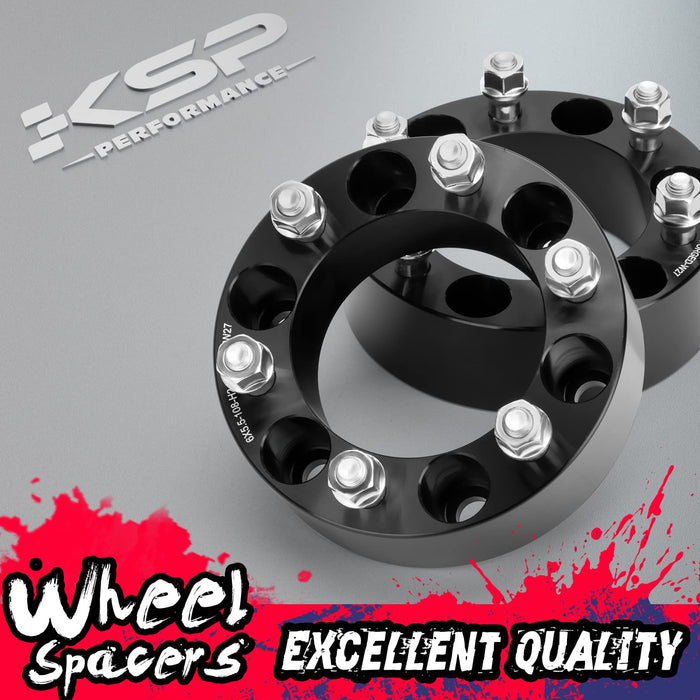 KSP 2in 6x5.5 Tacoma Wheel Spacers, 6x139.7 Tire Spacer fit for Toyota Tundra 4Runner FJ Land Cruiser Sequoia, 50mm Forged Lug Centric Spacer 108mm Hub Bore with M12x1.5 Thread Pitch, Not Hubcentric