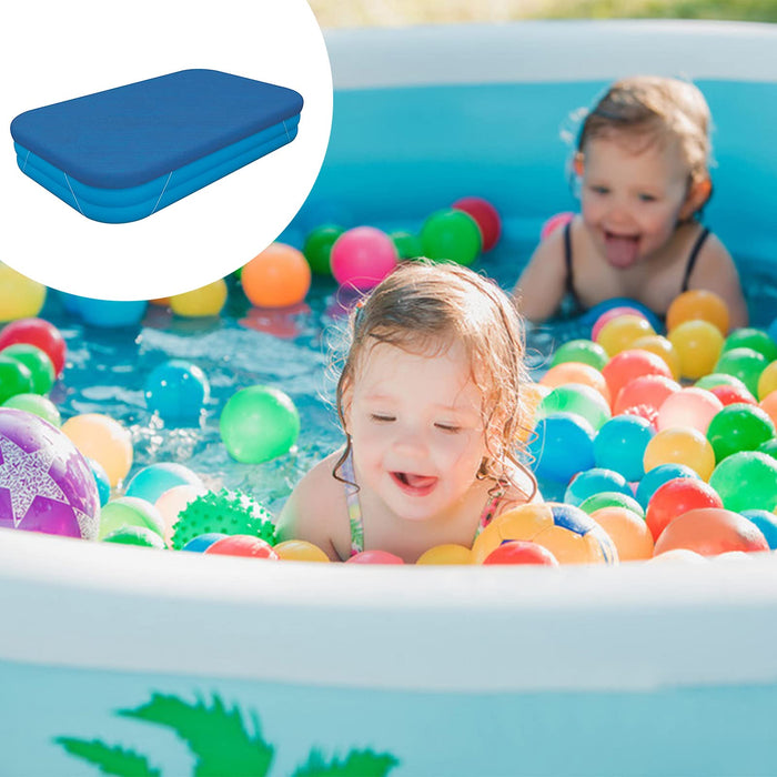 Rectangle Pool Cover, Inflatable Pool Cover Underground Pool Cover Dust and Rainproof Home Pool Cover, Fits 120 in x 72 in Frame Pool and Solar Pool Cover for Garden Outdoor Pools Cover(10ft X 6ft)