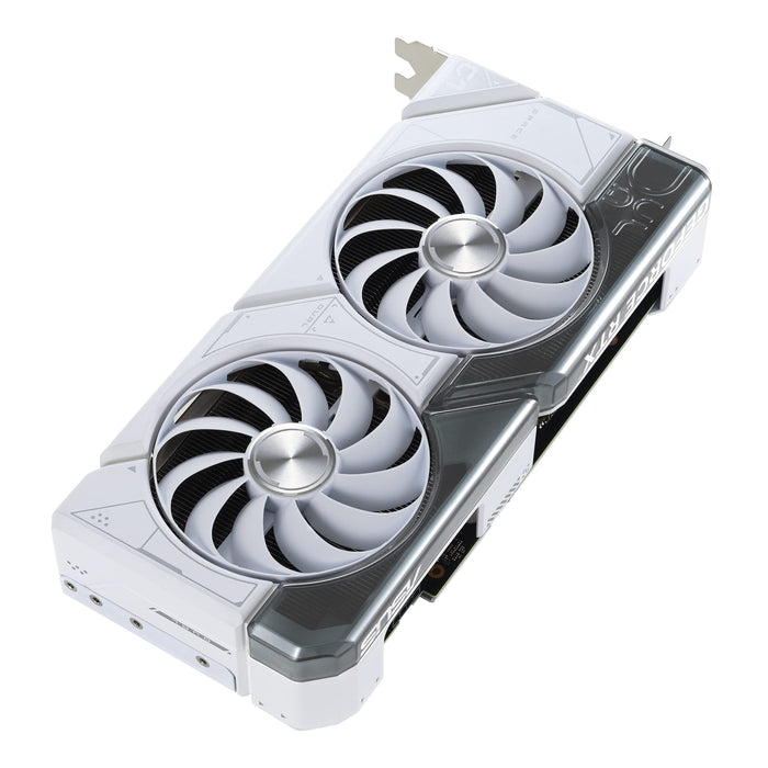 ASUS Dual GeForce RTX™ 4070 White OC Edition 12GB GDDR6X (PCIe 4.0, 12GB GDDR6X, DLSS 3, HDMI 2.1, DisplayPort 1.4a, 2.56-Slot Design, Axial-tech Fan Design, 0dB Technology, and More)