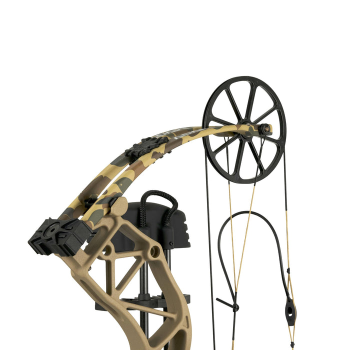 Bear Archery ADAPT Ready to Hunt Adult Compound Bow Package Designed by The Hunting Public, 70 lb. Draw Weight, Right Hand, Throwback Tan