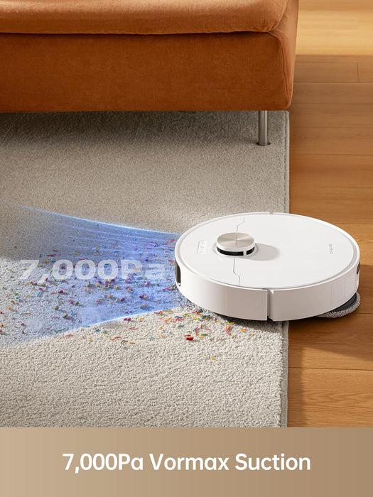 dreame L10s Pro Ultra Heat Robot Vacuum and Mop Combo, Mop Extend, 7000Pa Suction, Auto Robot Care and Maintenance, 136°F Hot Water Mop Self-Cleaning, Obstacle Avoidance, Ideal for Hair, Carpets