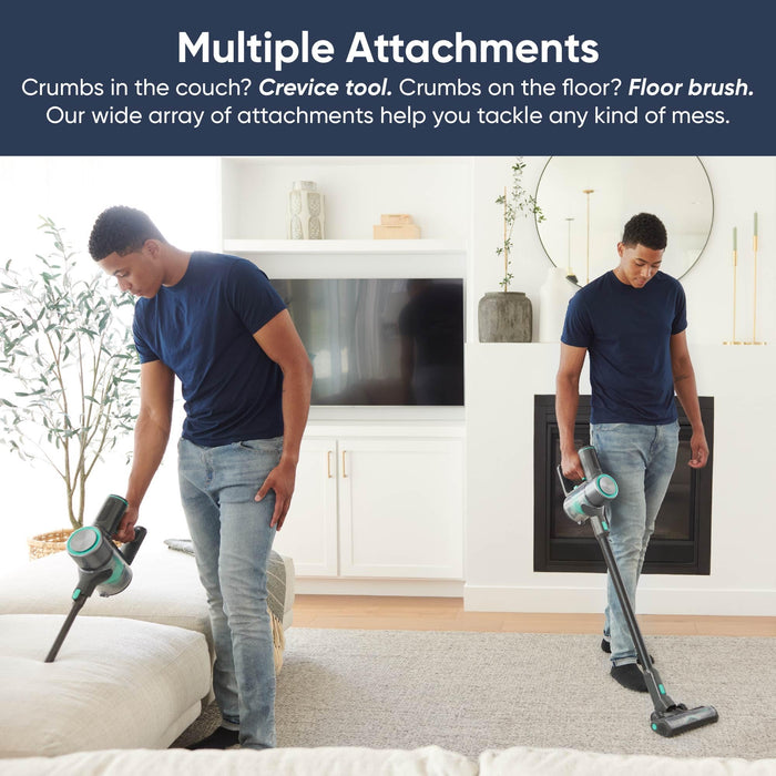 Wyze Cordless Vacuum Cleaner with 24Kpa Powerful Suction, Lightweight Stick with HEPA Filter, 450W Powerful Brushless Motor, 50mins Runtime for Home Hard Floor Carpet Pet Hair