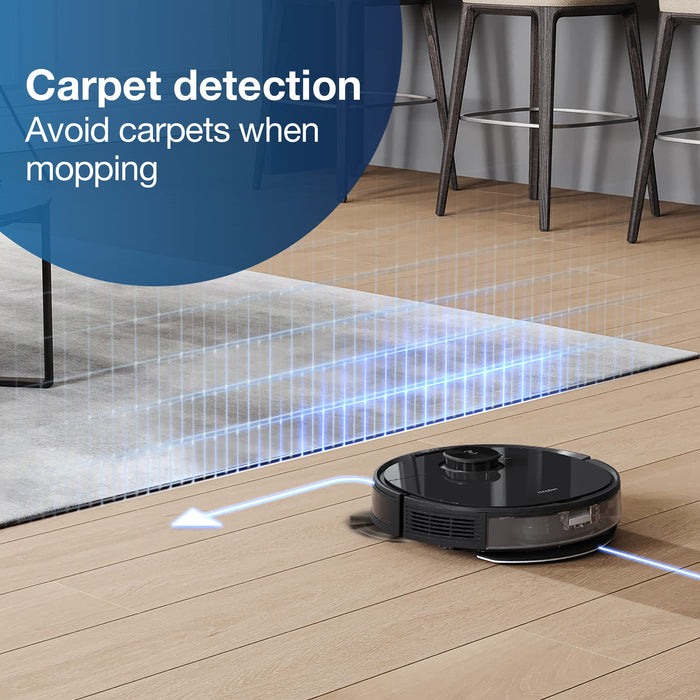 ECOVACS Deebot N8 Pro Robot Vacuum and Mop, Strong 2600Pa Suction, Laser Based LiDAR Navigation, Smart Obstacle Detection, Multi-Floor Mapping, Fully Customized Cleaning, Self Empty Station Compatible