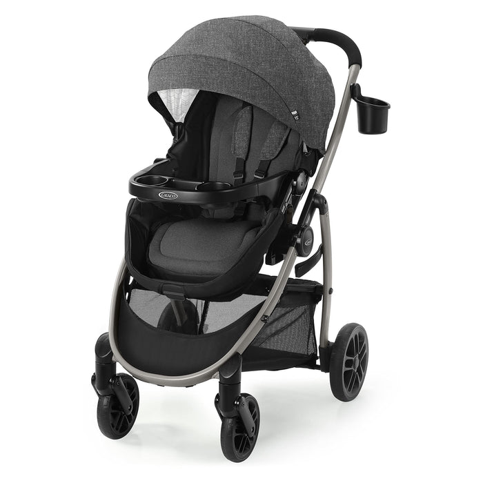 Graco Redmond Modes Pramette Stroller, 3-in-1 Convertible: Car Seat Carrier, Infant Pramette to Toddler Stroller with Reversible Seat and One-hand Fold