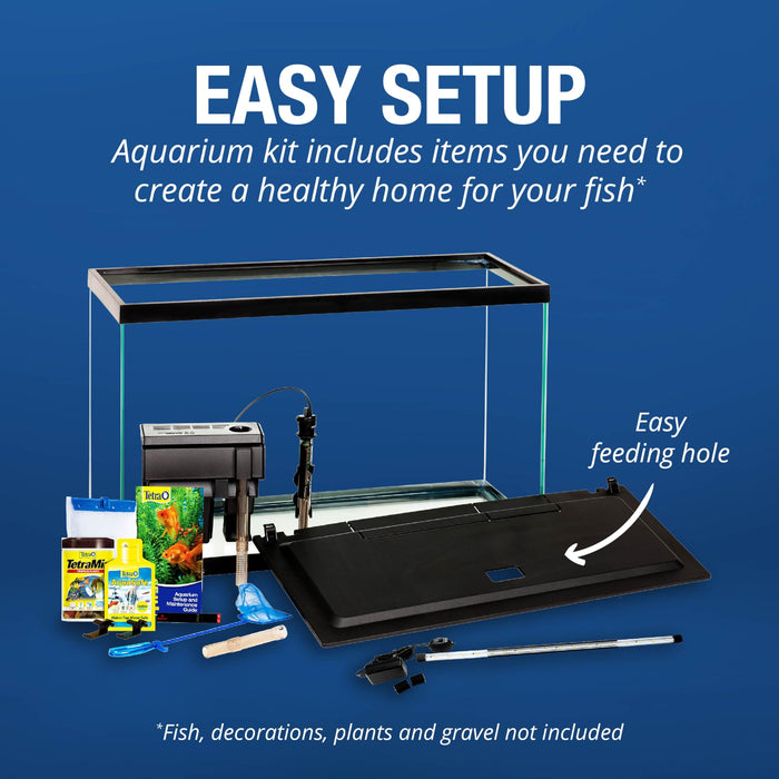 Tetra Complete LED Aquarium 29 Gallons, Includes LED Lighting, Filtration, Heater and Accessories