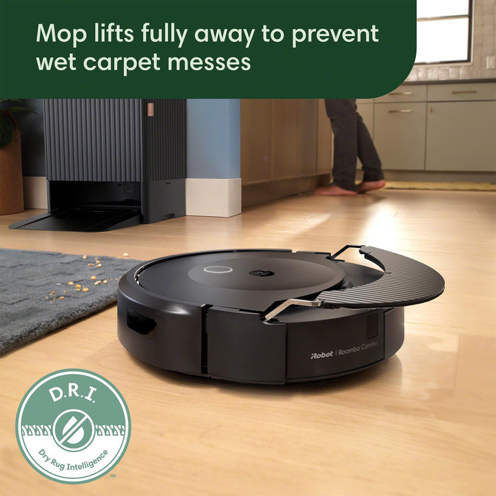 iRobot Roomba Combo 10 Max Robot Vacuum and Mop + AutoWash Dock (x0850) - Multi-Functional Base, Refills Bin, Washes & Dries It's Mop Pad, Self-Emptying, Auto-Retract Mop Pad, Avoids Obstacles