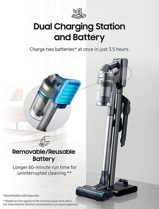 Samsung 90 + CS Jet Cordless Stick Vacuum, Grey