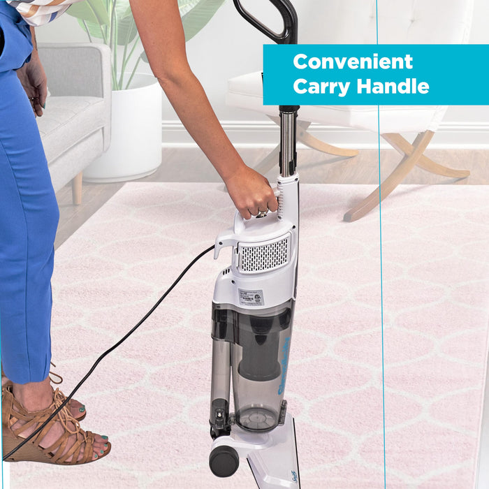 Simplicity Vacuums Corded Stick Vacuum Cleaner for Home, Bagless Vacuum with Two Speeds for Powerful Suction, Certified HEPA Vacuum, Ideal Vacuum for Hardwood and Tile Floors, S60 Spiffy