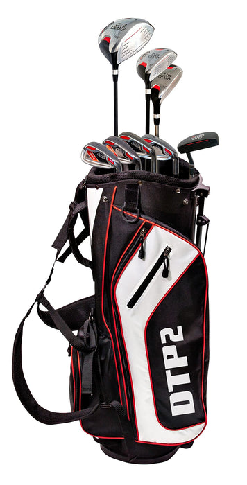 Club Champ DTP2 Men's 12 Piece Golf Package, Black/Red