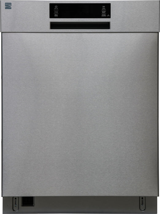 Kenmore 24" Built-In Stainless Steel Tub Dishwasher with EasyFlex 3rd Rack, SmartWash, UltraWash Plus, TurboDry, and Adjustable Rack, Energy Star Certified, Fingerprint Resistant Stainless Steel