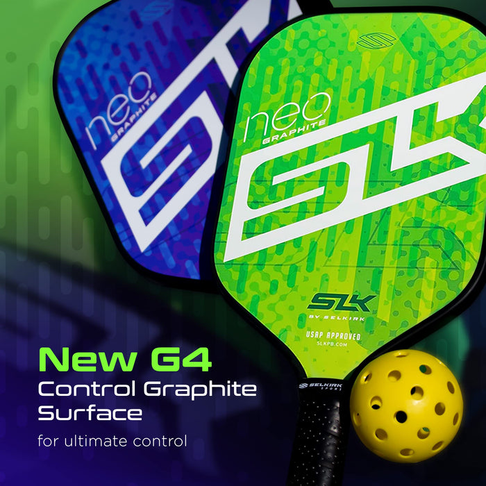 2024 SLK by Selkirk Pickleball Paddles | Featuring a Multilayer Fiberglass and Graphite Pickleball Paddle Face | SX3 Honeycomb Core | Pickleball Rackets Designed in The USA for Traction and Stability