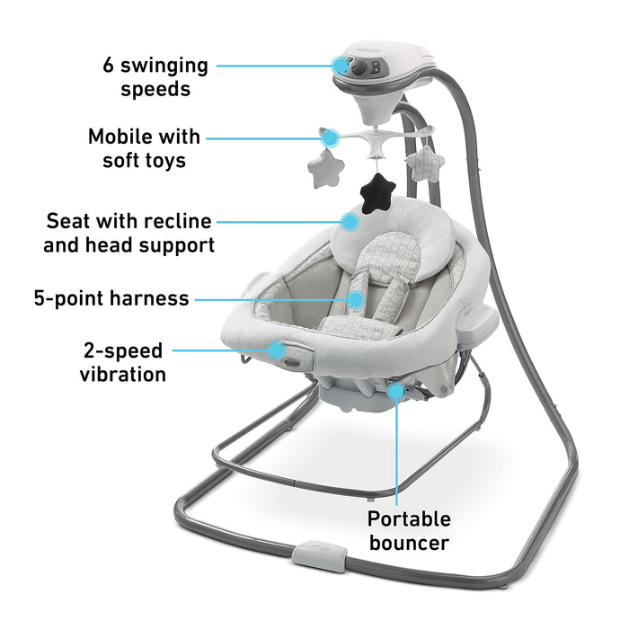 Graco DuetConnect LX Seat & Bouncer, Redmond