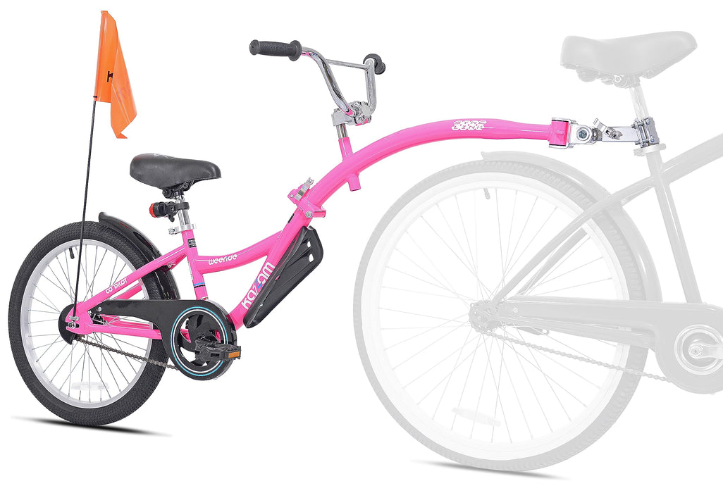 KaZAM Co-Pilot Bike Trailer, Pink, 20 inch