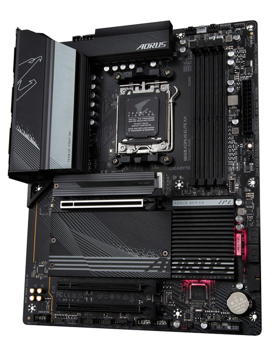 GIGABYTE B650 AORUS Elite AX AMD B650 ATX Motherboard with DDR5, PCIe 5.0, WiFi 6E, 5-Year Warranty