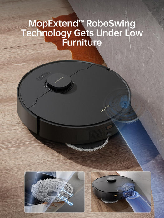 dreame X40 Ultra Robotic Vacuum with Removable & Liftable Mop, 12,000Pa Suction, Side Brush Extensive Cleaning, 158°F Mop & Washboard Self Cleaning, Auto-Empty, Auto Refill, liftable Brushes